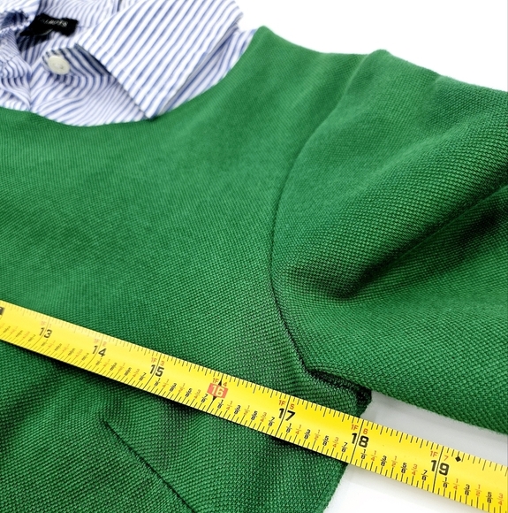 Talbots Stretchy Preppy Shirt Dress 3/4 Sleeve Pockets - Picture 9 of 13